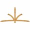 Ekena Millwork Davenport Rough Sawn Timber Gable Bracket, Western Red Cedar, 96"W x 48"H x 2"D x 4"F, 12/12 Pitch GBW096X48X0204DAV00RWR - alternate 1